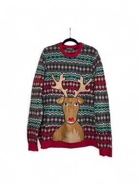 33 Degrees Men's Men's Ugly Christmas Sweater Drink Pocket